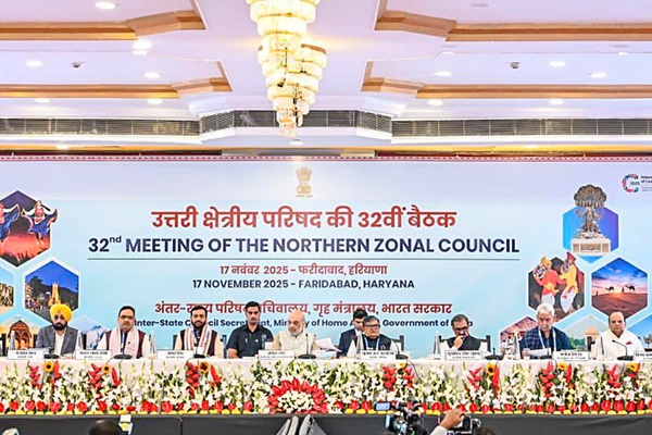 गृह मंत्री अमित शाह की अध्यक्षता में फरीदाबाद में उत्तरी क्षेत्रीय परिषद की बैठक